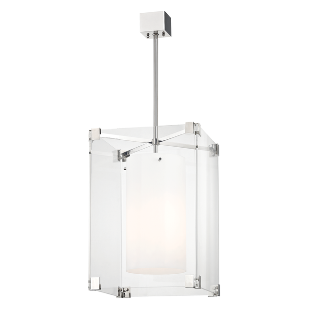 Hudson Valley Lighting Achilles Polished Nickel 18W x 18L x 29H Pendant
