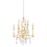 Corbett Lighting Aveline Gold Leaf 22W x 22L x 27.25H Chandelier