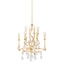 Corbett Lighting Aveline Gold Leaf 22W x 22L x 27.25H Chandelier