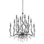Corbett Lighting Aveline Blackened Silver Leaf 33.25W x 33.25L x 38H Chandelier