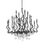 Corbett Lighting Aveline Black Silver Leaf 48W x 48L x 48.75H Chandelier
