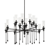 Hudson Valley Lighting Chisel Black Iron 41.25W x 41.25L x 28H Chandelier