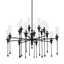 Hudson Valley Lighting Chisel Black Iron 41.25W x 41.25L x 28H Chandelier