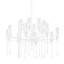Hudson Valley Lighting Chisel White Plaster 41.25W x 41.25L x 28H Chandelier