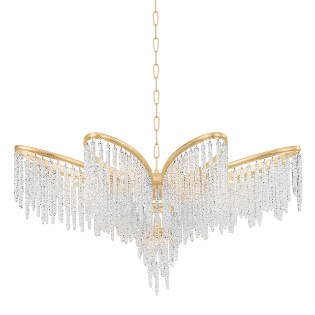 Corbett Lighting Pandora Gold Leaf 48W x 48L x 26.5H Chandelier