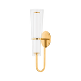 Hudson Valley Lighting VANCOUVER Aged Brass 5.5W x 5.5L x 20H Wall Sconce