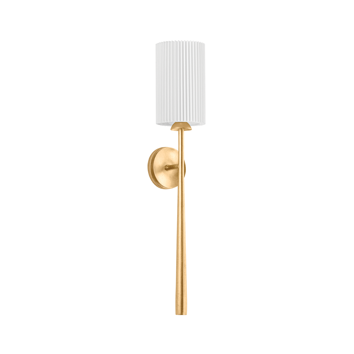 Hudson Valley Lighting STERLING VINTAGE GOLD LEAF 5.5W x 5.5L x 30H Wall Sconce