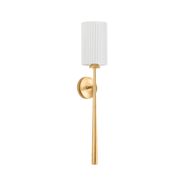 Hudson Valley Lighting STERLING VINTAGE GOLD LEAF 5.5W x 5.5L x 30H Wall Sconce