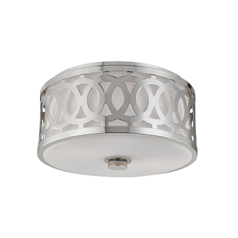 Hudson Valley Lighting Genesee Polished Nickel 13.5W x 13.5L x 7H Flush Mount