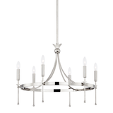 Hudson Valley Lighting Gates Polished Nickel 26.75W x 26.75L x 25H Chandelier