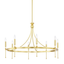 Hudson Valley Lighting Gates Aged Brass 38.5W x 38.5L x 25H Chandelier