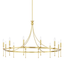 Hudson Valley Lighting Gates Aged Brass 50.5W x 50.5L x 31.75H Chandelier