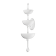 Corbett Lighting Aura GESSO WHITE 10.25W x 10.25L x 30H Wall Sconce