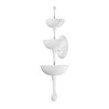 Corbett Lighting Aura GESSO WHITE 10.25W x 10.25L x 30H Wall Sconce
