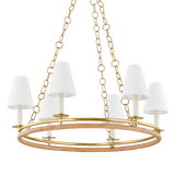 Hudson Valley Lighting SWANTON AGED BRASS 31W x 31L x 11.5H Chandelier