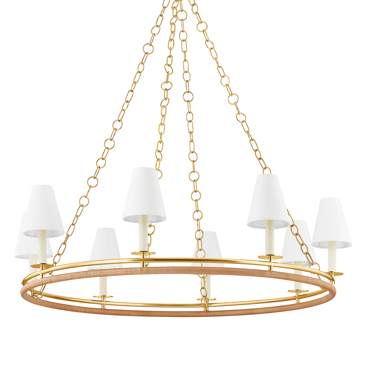 Hudson Valley Lighting SWANTON AGED BRASS 43W x 43L x 11.5H Chandelier