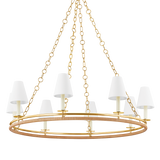 Hudson Valley Lighting SWANTON AGED BRASS 43W x 43L x 11.5H Chandelier