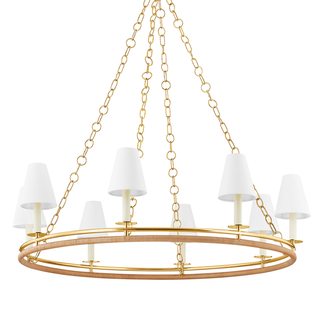 Hudson Valley Lighting SWANTON AGED BRASS 43W x 43L x 11.5H Chandelier