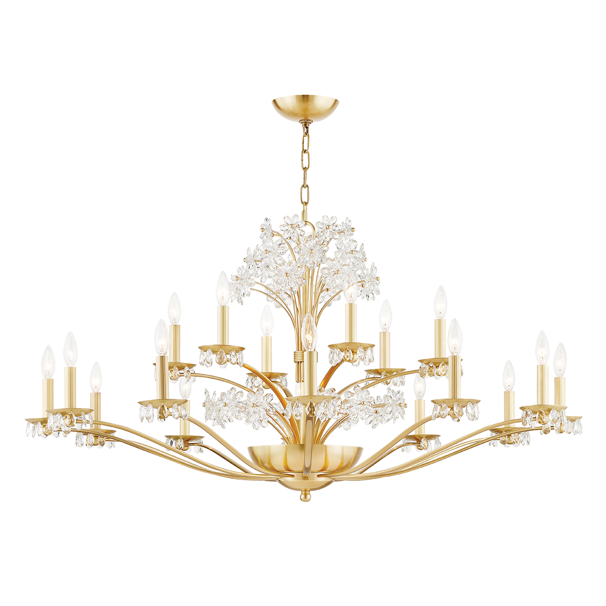 Hudson Valley Lighting Beaumont Aged Brass 48W x 48L x 23.75H Chandelier
