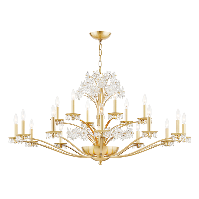 Hudson Valley Lighting Beaumont Aged Brass 48W x 48L x 23.75H Chandelier