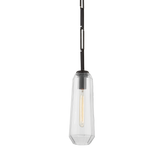 Corbett Lighting Copenhagen BLACK BRASS 5W x 5L x 13.75H Pendant