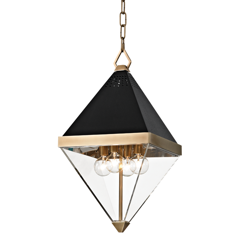 Hudson Valley Lighting Coltrane Aged Brass 10W x 10L x 20H Candleholder