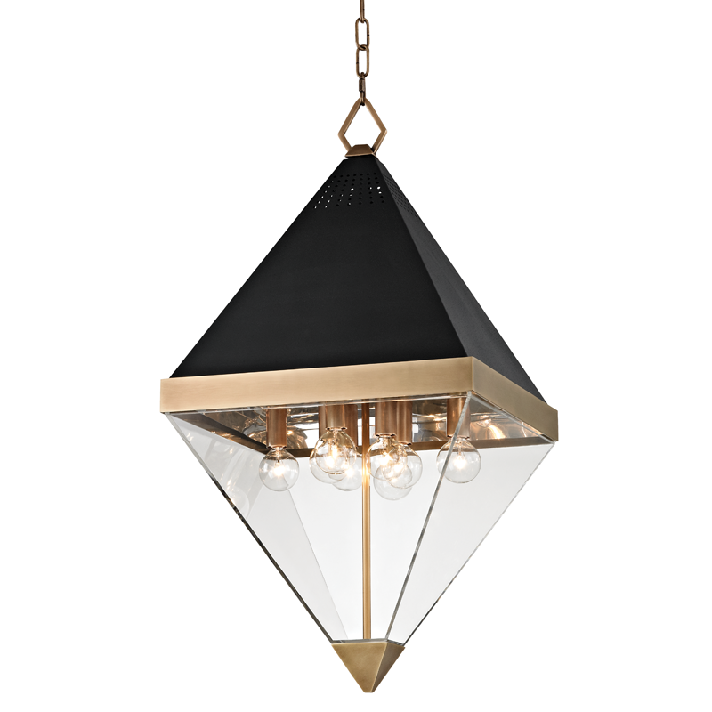 Hudson Valley Lighting Coltrane Aged Brass 15W x 15L x 28.75H Candleholder