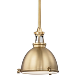 Hudson Valley Lighting Massena Aged Brass 13.5W x 13.5L x 15.5H Pendant