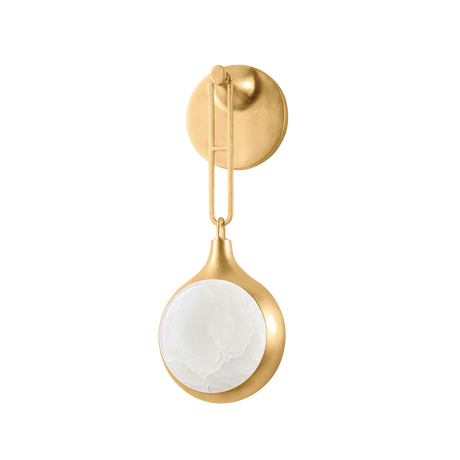 Corbett Lighting RIVIERE Vintage Gold Leaf 6W x 6L x 15.25H Wall Sconce