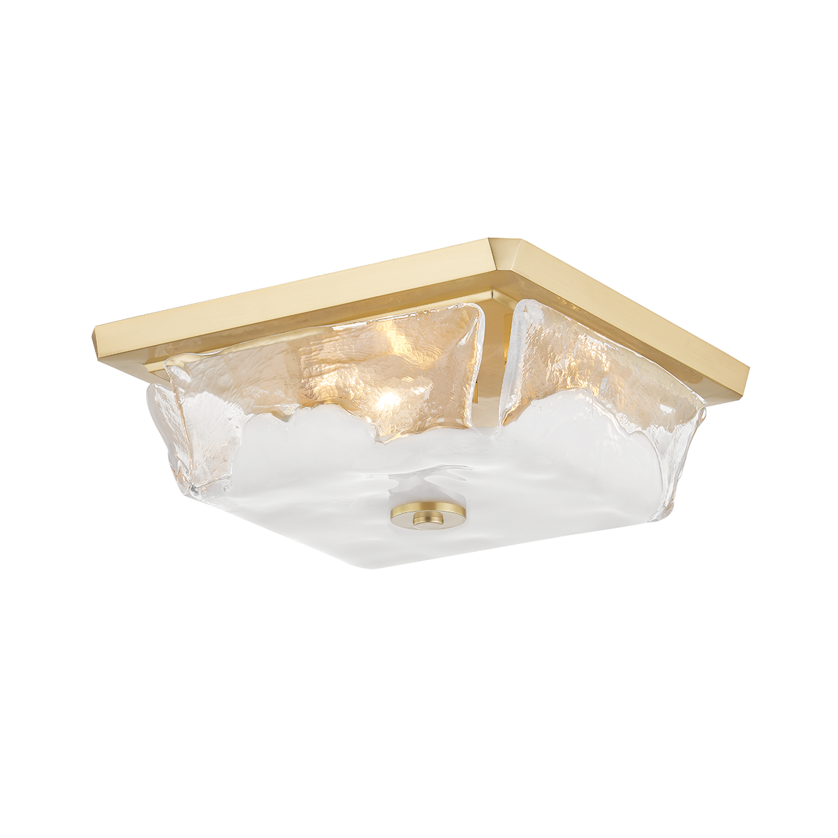 Hudson Valley Lighting Hines Aged Brass 13W x 13L x 4.75H Flush Mount