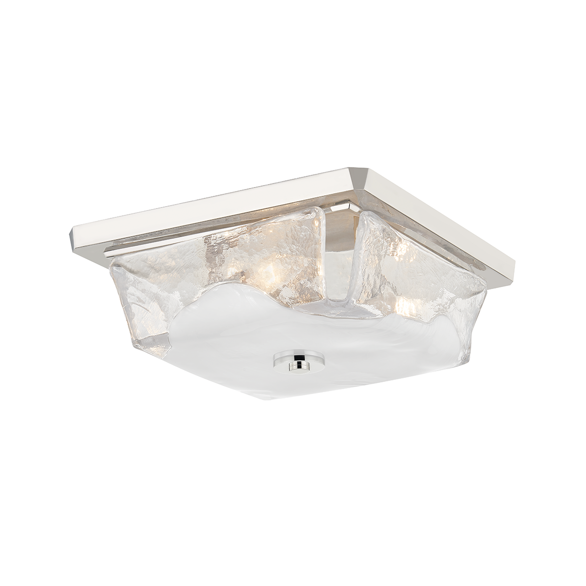 Hudson Valley Lighting Hines Polished Nickel 13W x 13L x 4.75H Flush Mount