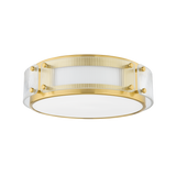 Hudson Valley Lighting Clifford Aged Brass 14W x 14L x 4H Flush Mount
