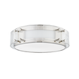 Hudson Valley Lighting Clifford Polished Nickel 14W x 14L x 4H Flush Mount