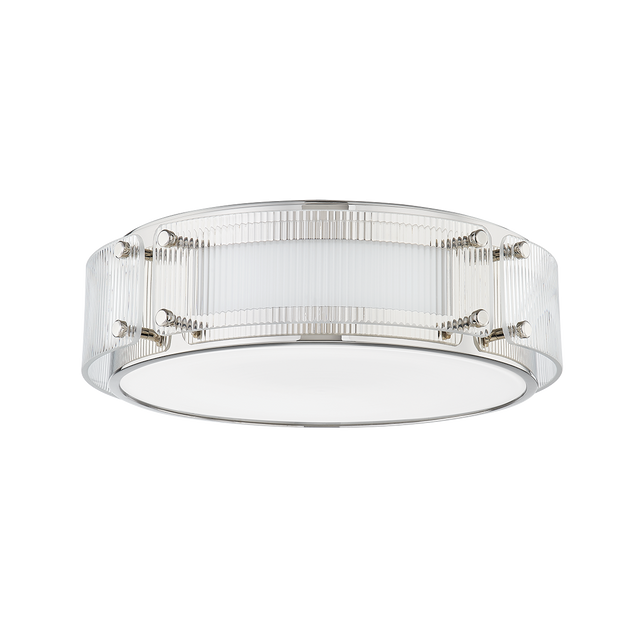 Hudson Valley Lighting Clifford Polished Nickel 14W x 14L x 4H Flush Mount