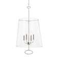 Hudson Valley Lighting James Polished Nickel 15W x 15L x 27.75H Pendant