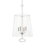 Hudson Valley Lighting James Polished Nickel 15W x 15L x 27.75H Pendant