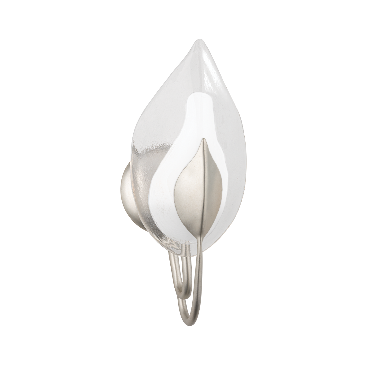 Hudson Valley Lighting Blossom Silver Leaf 6.25W x 6.25L x 16H Wall Sconce