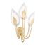 Hudson Valley Lighting Blossom Gold Leaf 12.25W x 12.25L x 26.5H Wall Sconce