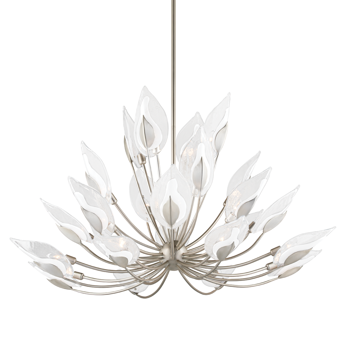 Hudson Valley Lighting Blossom Silver Leaf 55W x 55L x 37H Chandelier