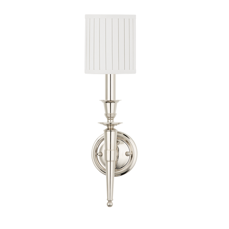 Hudson Valley Lighting Abington Polished Nickel 4.75W x 4.75L x 18H Wall Sconce
