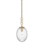 Hudson Valley Lighting Venice Aged Brass 8.5W x 8.5L x 22H Pendant