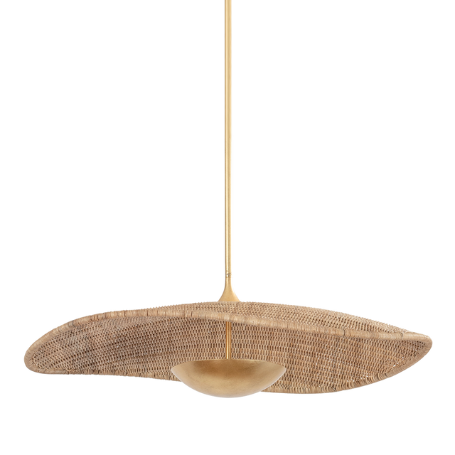 Hudson Valley Lighting SHILOH VINTAGE GOLD LEAF 34W x 34L x 10.75H Pendant
