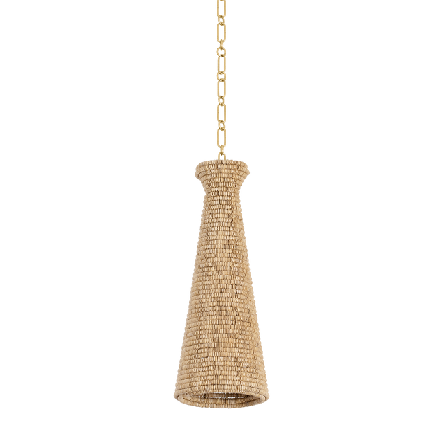 Hudson Valley Lighting TALLMAN VINTAGE GOLD LEAF 8W x 8L x 20.25H Pendant