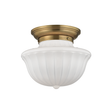 Hudson Valley Lighting Dutchess Aged Brass 12W x 12L x 10H Flush Mount
