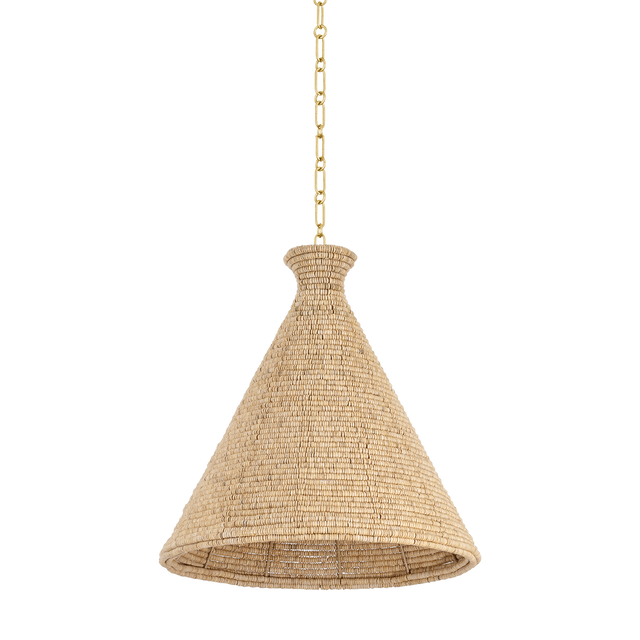 Hudson Valley Lighting TALLMAN VINTAGE GOLD LEAF 20W x 20L x 20.25H Pendant