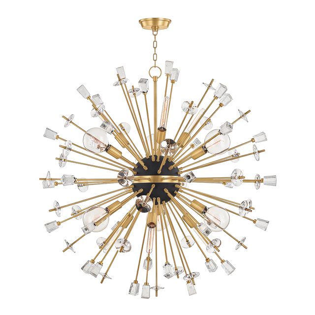 Hudson Valley Lighting Liberty Aged Brass 46W x 46L x 46H Chandelier