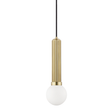 Hudson Valley Lighting Reade Aged Brass 5W x 5L x 16.5H Pendant
