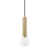 Hudson Valley Lighting Reade Aged Brass 5W x 5L x 16.5H Pendant