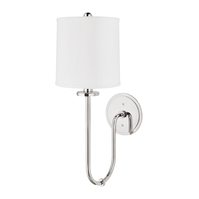 Hudson Valley Lighting Jericho Polished Nickel 7W x 7L x 20.5H Wall Sconce