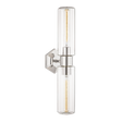 Hudson Valley Lighting Roebling Polished Nickel 4.75W x 4.75L x 23.75H Wall Sconce